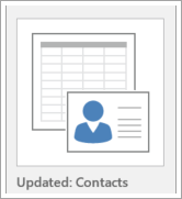 Icon for database template options