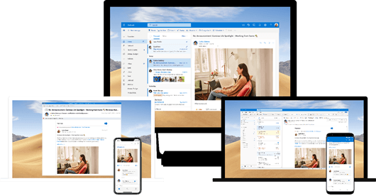 Yammer integration with Outlook on multiple platforms