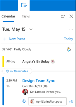 My Day calendar view