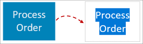 Editing text in a shape