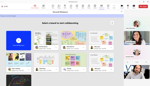 Whiteboard Board picker