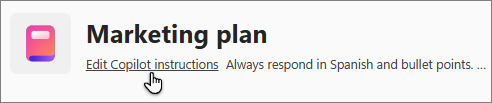 Edit Copilot instructions option in Copilot Notebooks