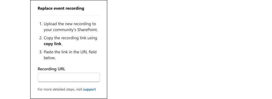 The town hall produces a video that you can manage from this location.