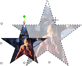 Screenshot of how to resize AutoShapes in Publisher